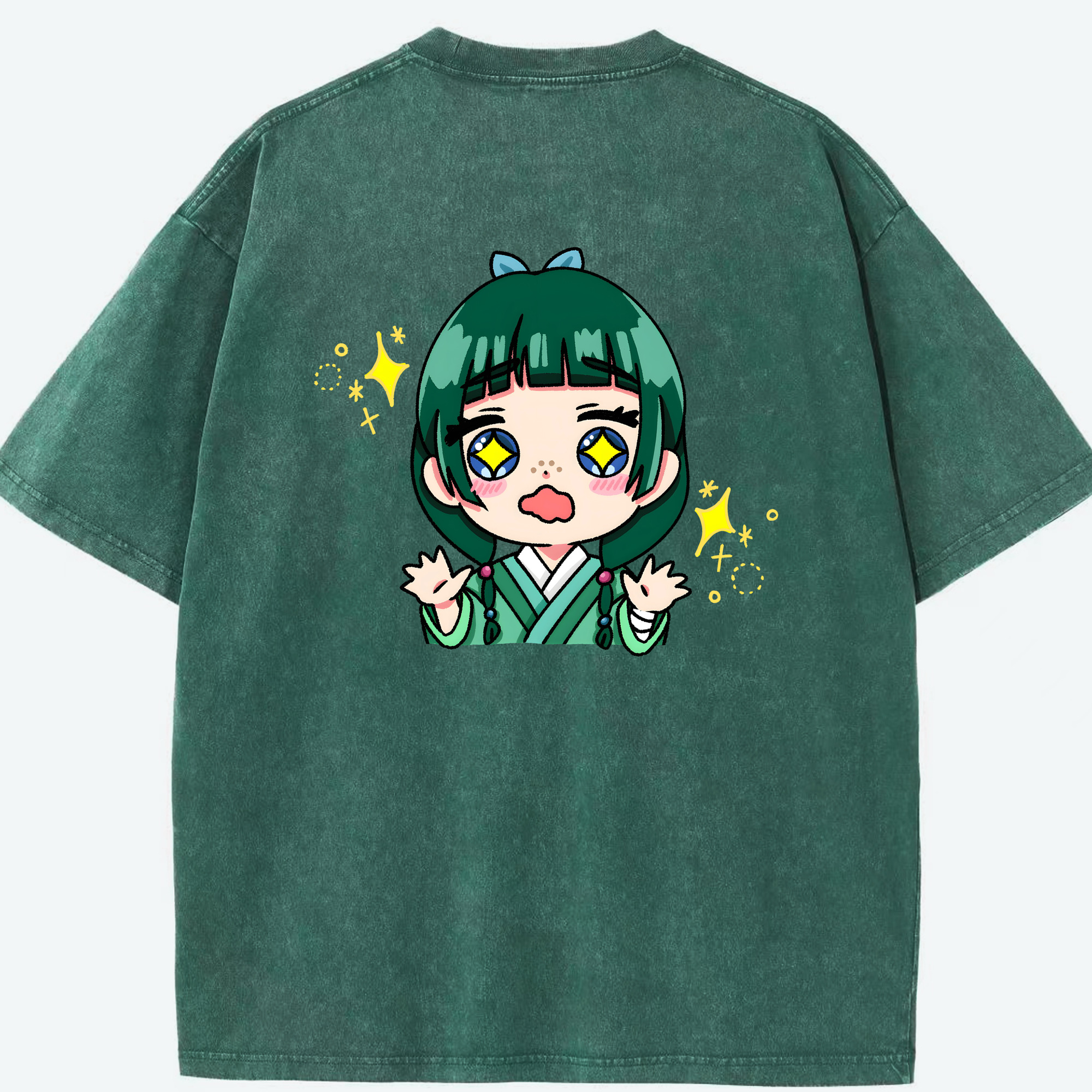 （画像用） 薬屋のひとりごと The Apothecary Diaries 綿100% ヴィンテージ風 半袖Tシャツ（背面プリント）